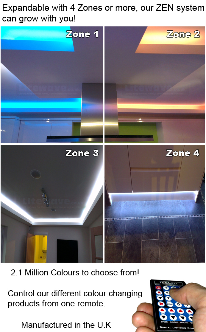 Colour changing deals bathroom ceiling lights